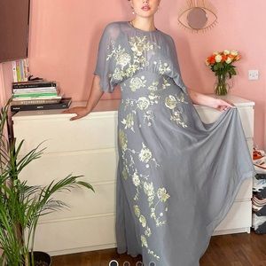 ASOS Curve floral embellished dress